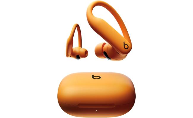 Beats Powerbeats Pro 2 - Wireless Noise Cancelling Workout Earbuds with Secure- Fit Earhooks, Up to 45-Hour Battery with Charging Case, Sweat & Water Resistant, Heart Rate Monitoring - Electric Orange